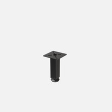 6 Adet Tempo 25X25 mm Baza 10 cm Siyah