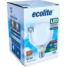 3 Adet Ecolite LED Globe G95 15W E27