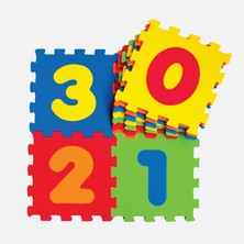 2 Adet Akar Oyuncak 10'lu Rakamlar 9'lu 7 mm 33X33 cm Kare Çocuk Oyun Karosu Çok Renkli