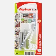 4 Adet Fischer Ux  8X50 Universal Dübel Yuvarlak Kancalı