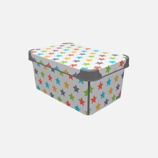 10 Adet Qutu Style Box Colored Star