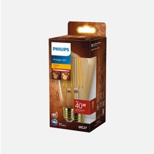 3 Adet Philips LED Classic 40W ST64 E27 1800K Gold