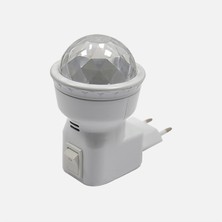 4 Adet Aukes 3W Rgb Gece Lambası