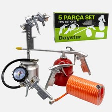 4 Adet Teknik Alet Havalı El Aleti Set 5 Parça Daystar