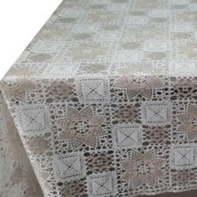 6 Adet Taner Pvc 137 cm Masa Örtüsü Beyaz