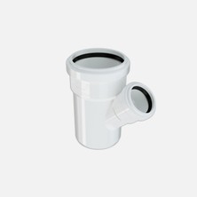 9 Adet Hakan Boru 75X50 mm Çatal 45 Pvc-U