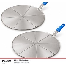 Fida Pizza Dilimleme Tavası 6 Dilim 40 cm