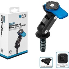Quadlock Motosiklet Çatal Bağlantılı Titreşim Modüllü Telefon Tutucu Seti