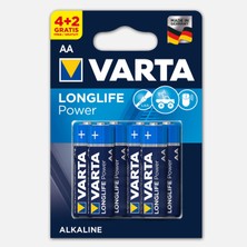 9 Adet Varta Longlife Power  4+2 Aa Alkalin Pil