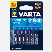 11 Adet Varta Longlife Power  4+2 Aaa Alkalin Pil