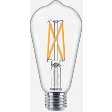 12 Adet Philips ST64 60 W Klasik E27 Duy LED Ampul