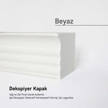 12 Adet Işık Dekopiyer Işık Kapak Beyaz 2li