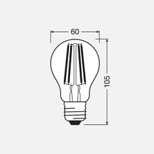 5 Adet Ledvance Vintage 11W/827 Dim E27 Sarı