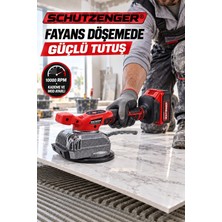 SCHUTZENGER 3’lü Fayans Usta Seti Şajlı Fayans Tutma Döşeme Makinesi-Elektrikli Alçı Boya Karıştırıcı-Kırıcı Deliçi Hilti Kırmızı SP108