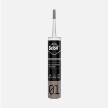 10 Adet Selsil Genel Amaçlı Silikon 280 gr Siyah