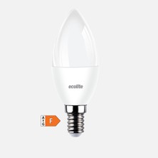 10 Adet Ecolite 8.5 W Sarı 3000K E14 LED Ampul