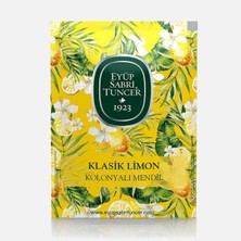 4 Adet Eyüp Sabri Tuncer Klasik Limon Kolonyalı Mendil 50'li