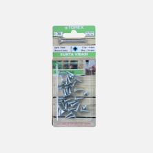 12 Adet Torex Dın 7505 Sunta Vidası 4X16 mm
