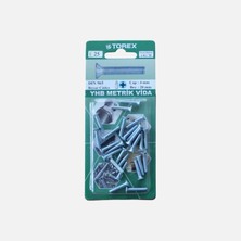 12 Adet Torex Dın 965 Yhb Küt Uçlu Metrik Vida 4X20 mm