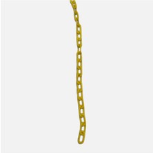 11 Adet Doras Plastik Zincir Sarı 8 mm