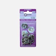 12 Adet Torex Kapalı Uçlu Kanca 17X50 mm