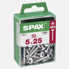4 Adet Spax Yuvarlak Başla Galvaniz 5X25