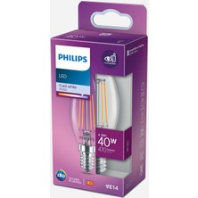 12 Adet Philips 40 W Beyaz Mum E14 Duy LED Ampul