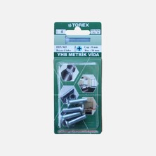 12 Adet Torex Dın 965 Yhb Küt Uçlu Metrik Vida 8X30 mm