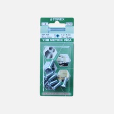 12 Adet Torex Dın 965 Yhb Küt Uçlu Metrik Vida 8X20 mm