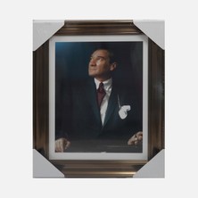 9 Adet Mina Art Atatürk Çerçeveli 32X42 cm