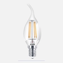 10 Adet Ecolite Filament C35 4 W Beyaz Mum E14 Duy LED Ampul