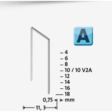8 Adet Novus Ince Zımba Teli 53/8  Galvaniz  2000 Adet