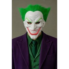 Saray Şaka Orijinal Lisanslı Joker Maskesi - Yeşil Saçlı Klasik Joker Kostüm Maskesi