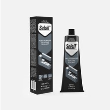 9 Adet Selsil Genel Amaçlı Tüp Silikon Şeffaf 50 ml