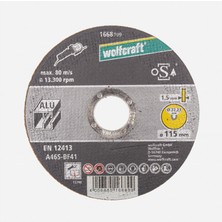 4 Adet Wolfcraft Alüminyum Disk Ø125X1,5X22,2MM