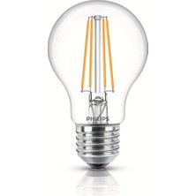 9 Adet Philips Classic 60 W Beyaz Klasik E27 Duy LED Ampul