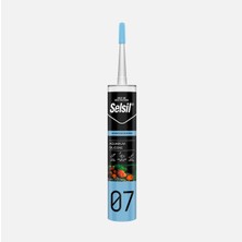 7 Adet Selsil Akvaryum Silikonu 07 Şeffaf 280 ml