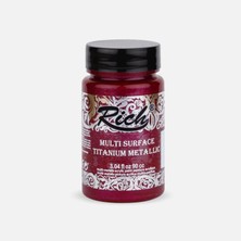 4 Adet Rich Multi Titanium Metalik Bordo 90 cc