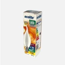 7 Adet Ecolite Soft Filament C35 4 W Sarı Klasik E14 Duy LED Ampul