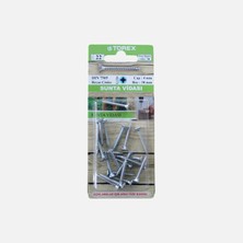 12 Adet Torex Dın 7505 Sunta Vidası 4X30 mm