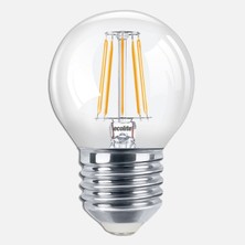 9 Adet Ecolite Filament 4 W Sarı Klasik E27 Duy LED Ampul