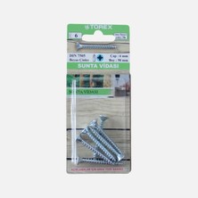 12 Adet Torex Dın 7505 Sunta Vidası 6X50 mm