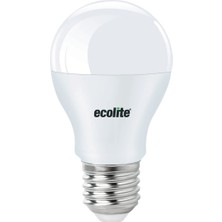 11 Adet Ecolite A67 13 W Beyaz Klasik E27 Duy LED Ampul