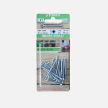 12 Adet Torex Dın 7505 Sunta Vidası 3.5X50 mm