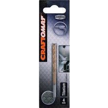 6 Adet Craftomat Hss-Tin Metal Matkap Ucu 4X43X75 mm