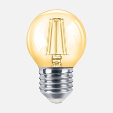 5 Adet Ecolite LED Filament Gold 4 W Sarı 2200K E27 LED Ampul