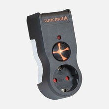 Tuncmatik 4 Adet Tunçmatik Tekli Akım Korumalı Priz Siyah