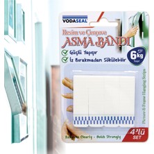 Vodaseal 6 Adet Resim Çerçeve Asma Bandı 4'lü Set