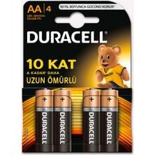 10 Adet Duracell Kalem Pil 4'lu Aa