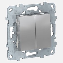 12 Adet Schneider NU521130 2'li Modul Alüminyum Komütatör